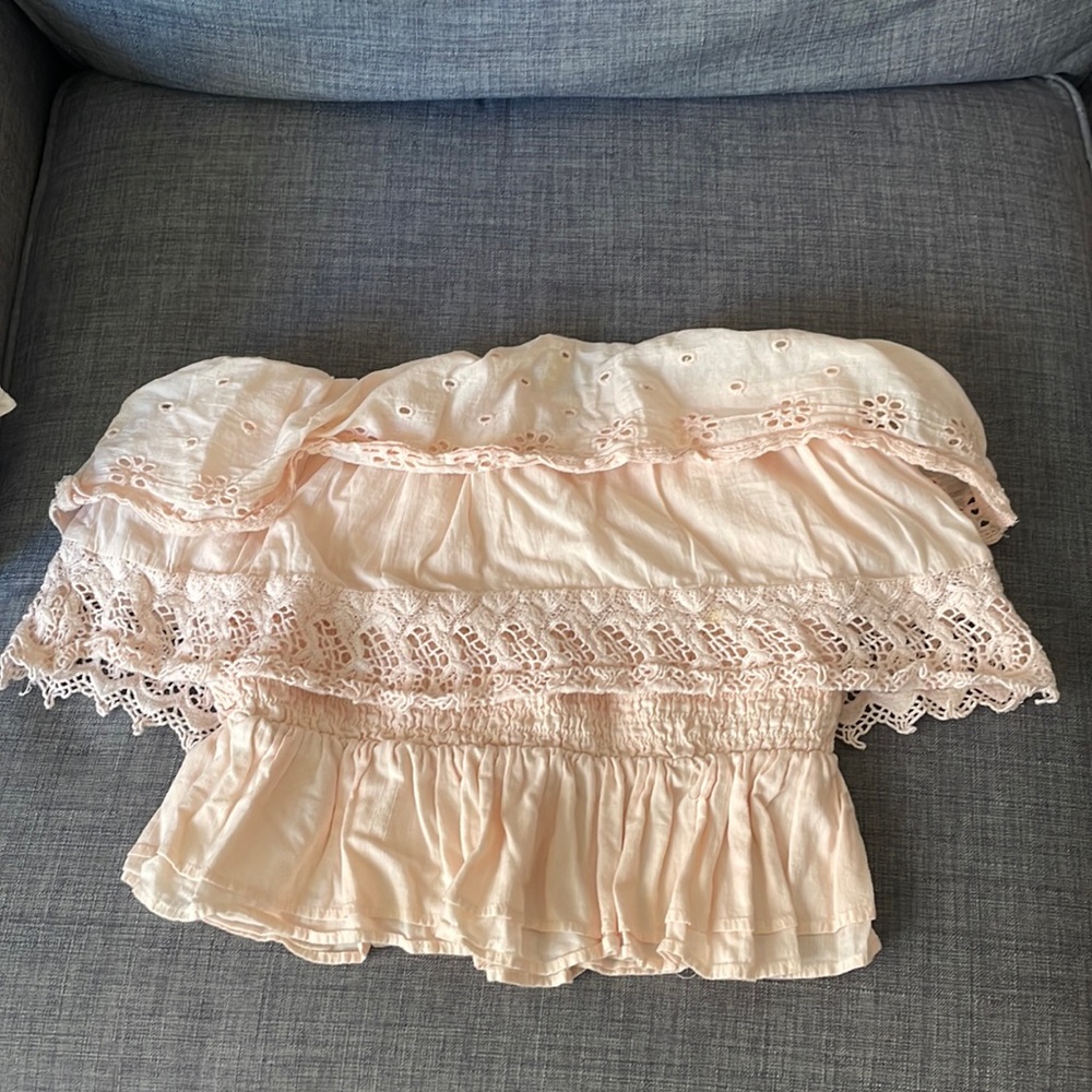American Eagle Lace Crop Top Tube Top